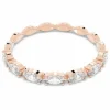 Bague Swarovski Bijoux VITTORE:RING MARQUISE CZWH/ROS - Bague Cristaux Swarovski doré rose Femme