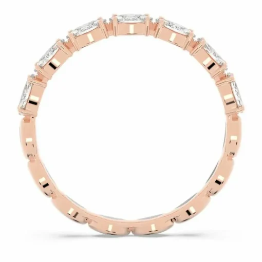 Bague Swarovski Bijoux VITTORE:RING MARQUISE CZWH/ROS - Bague Cristaux Swarovski doré rose Femme
