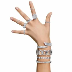 Bague Swarovski Classic Jewelry VITTORE-XL-CZWH-RHS - Bague Acier Sertie Femme