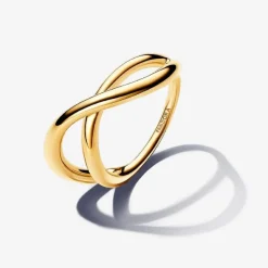 Bague Symbole de l’Infini Organique Doré