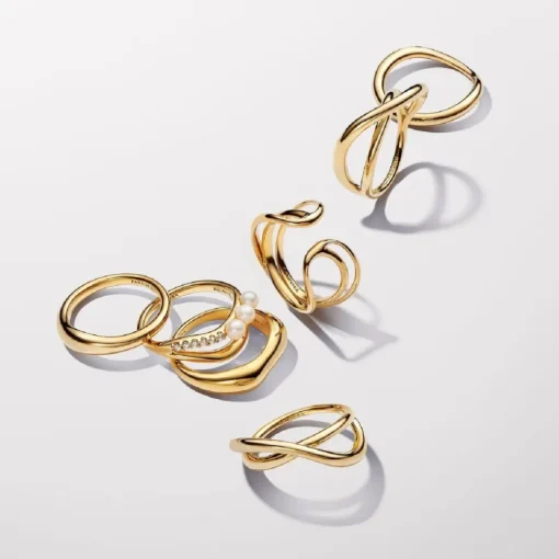 Bague Symbole de l’Infini Organique Doré