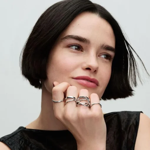 Bague Symbole de l’Infini Organique Argent