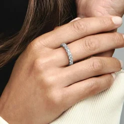 Bague Éternité cristaux blanc Pandora Timeless