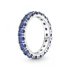 Bague Éternité cristaux bleu Pandora Timeless