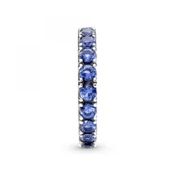 Bague Éternité cristaux bleu Pandora Timeless