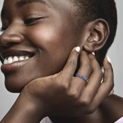 Bague Éternité cristaux bleu Pandora Timeless
