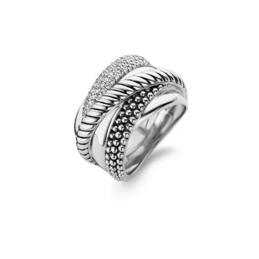 Bague Ti Sento 12003ZI - Bague Cristaux Blanc Femme