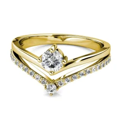 Bague Zinnia Or