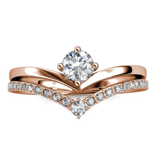 Bague Zinnia Or Rose