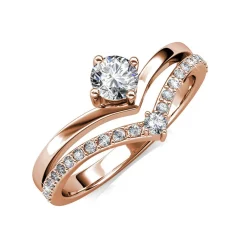 Bague Zinnia Or Rose