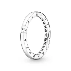 Bagues Femme Logo et Cœurs Argent Pandora Signature