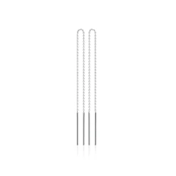 Boucle d'oreilles Pendantes femme argent rhodié porté spécial - W53V400