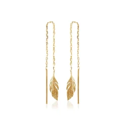 Boucle d'oreilles Pendantes femme plaqué or - Y5YV600