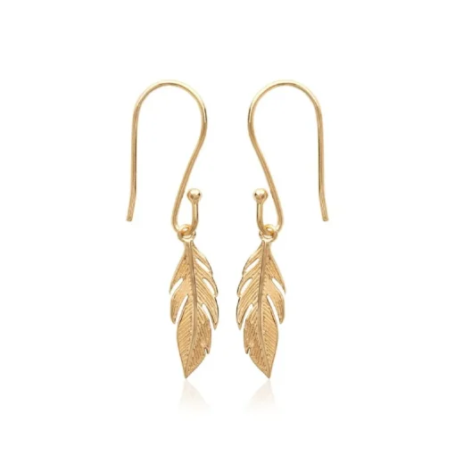 Boucle d'oreilles Pendantes femme plaqué or feuillage - Y5Y6U00