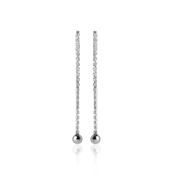 Boucle d'oreilles Pendantes femme argent rhodié - W5Z3500