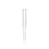 Boucle d'oreilles Pendantes femme argent rhodié blanc serti clos - Z53VYZ0