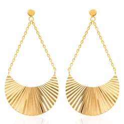 Boucle d'oreilles Pendantes femme plaqué or - Y54VV00