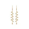 Boucle d'oreilles Pendantes femme plaqué or blanc serti clos - Y54Y6Z0