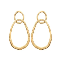 Boucle d'oreilles Pendantes femme plaqué or - Y5WW000