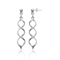 Boucle d'oreilles Pendantes femme argent rhodié - W3W3Y00
