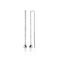 Boucle d'oreilles Pendantes femme argent rhodié - W5Z3500
