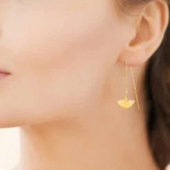 Boucle d'oreilles Pendantes femme plaqué or - Y54VU00