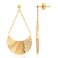 Boucle d'oreilles Pendantes femme plaqué or - Y54VV00