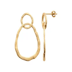 Boucle d'oreilles Pendantes femme plaqué or - Y5WW000