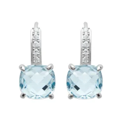 Boucles d'oreille femme argent rhodié - Z550U60