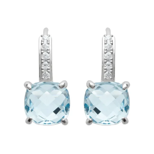 Boucles d'oreille femme argent rhodié - Z550U60