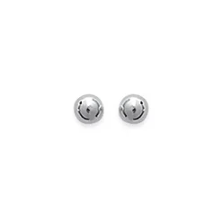 Boucles d'oreille femme argent rhodié boules - W0Y403Y3