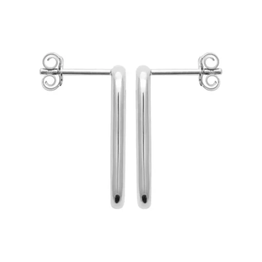 Boucles d'oreille femme argent rhodié - W5VWZ00