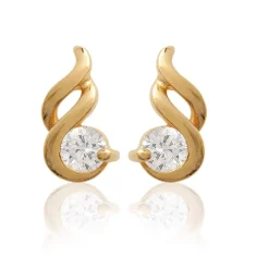 Boucles d'oreille femme plaqué or - Y4363Z0