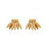 Boucles d'oreille femme plaqué or - Y545400