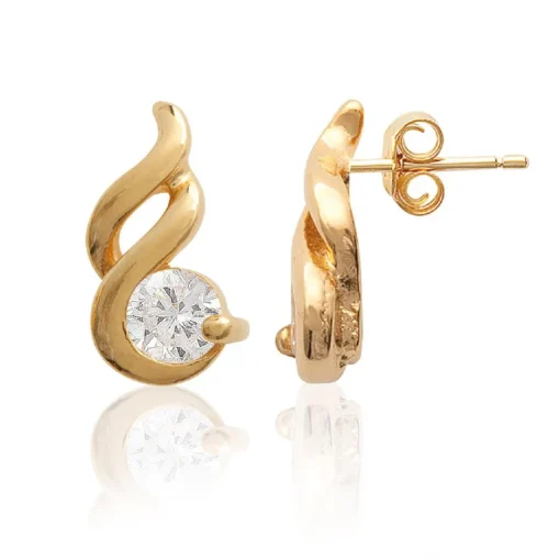 Boucles d'oreille femme plaqué or - Y4363Z0