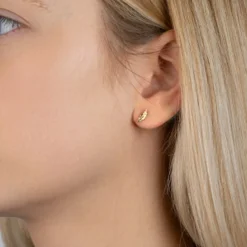 Boucles d'oreille femme plaqué or - Y530300