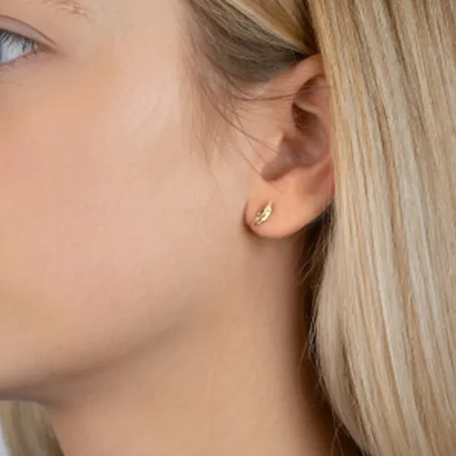 Boucles d'oreille femme plaqué or - Y530300