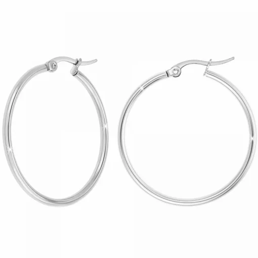 Boucles d'oreilles Angèle M - B2261-ARGENT Acier Argent