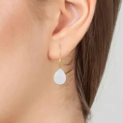 Boucles d'oreilles Angèle M B2499-ROSE - Acier Doré