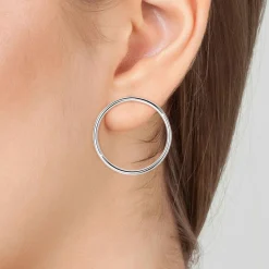 Boucles d'oreilles Angèle M B2419-ARGENT - Acier Argent