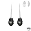 Boucles d'oreilles argentée SoCharm ornées de cristaux Swarovski