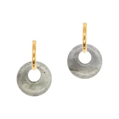 Boucles d'oreilles Blima en pierres Labradorite