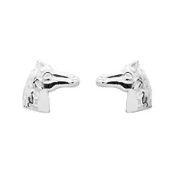Boucles d'oreilles Chevaux en Argent
