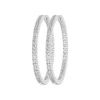 Boucles d'oreilles créoles argent fantaisie 40mm Maison de la Bijouterie Z6ZUU40