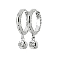 Boucles d'oreilles créoles argent fantaisie 12mm Maison de la Bijouterie Z63U3Z0