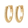 Boucles d'oreilles créoles plaqué or fantaisie 14mm Maison de la Bijouterie Y653500