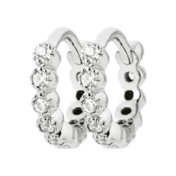 Boucles d'oreilles créoles argent fantaisie 10mm Maison de la Bijouterie Z63V5Z0