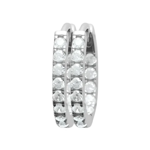 Boucles d'oreilles créoles argent fantaisie 14mm Maison de la Bijouterie Z6Y36Z0
