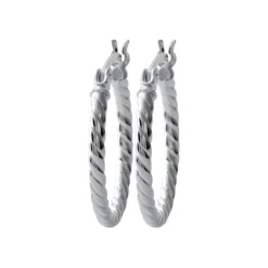 Boucles d'oreilles créoles argent 20mm Maison de la Bijouterie Z6ZZ3Y0