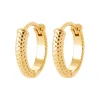 Boucles d'oreilles créoles plaqué or fantaisie 12mm Maison de la Bijouterie Y653400